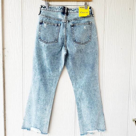 NEW Circus NY by Sam Edelman Distressed High Rise Slim Straight - Picture 7 of 10
